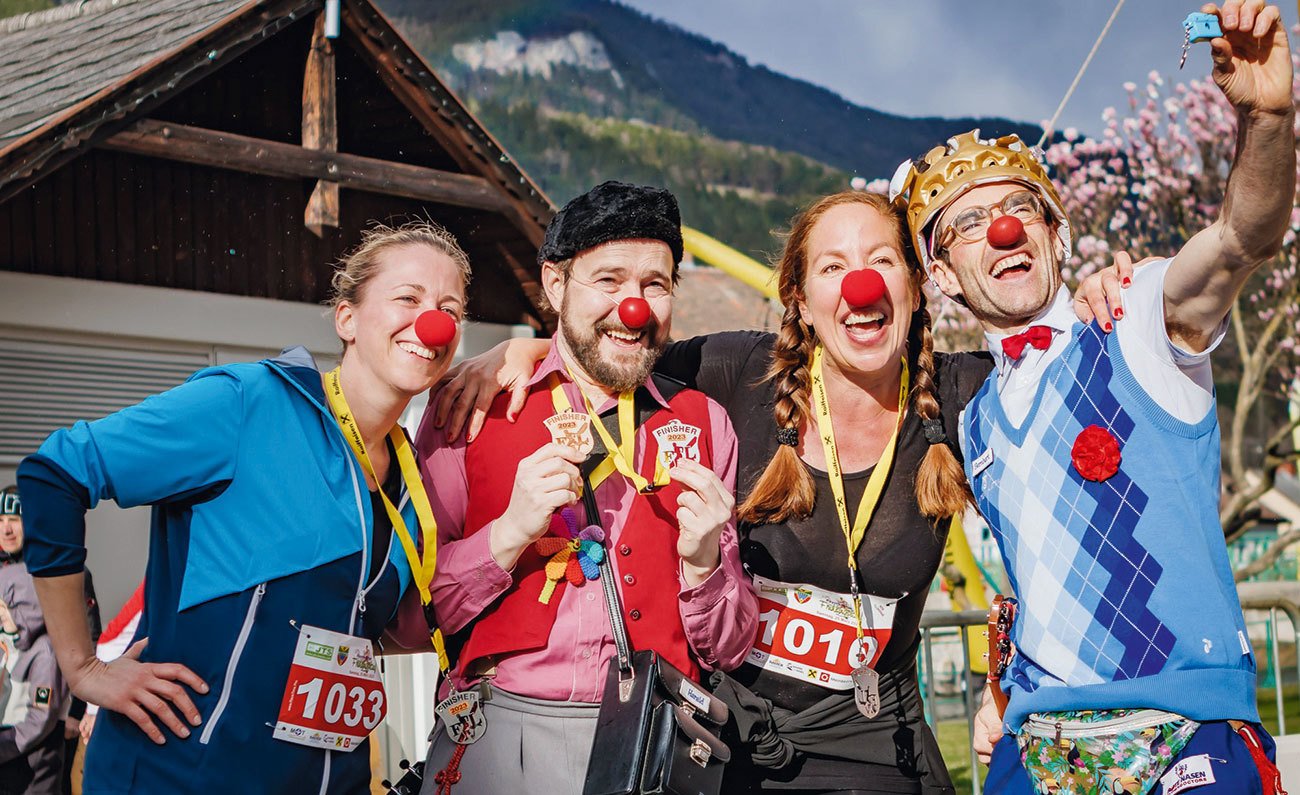 Rote Nasen Berglauf am Shuttleberg